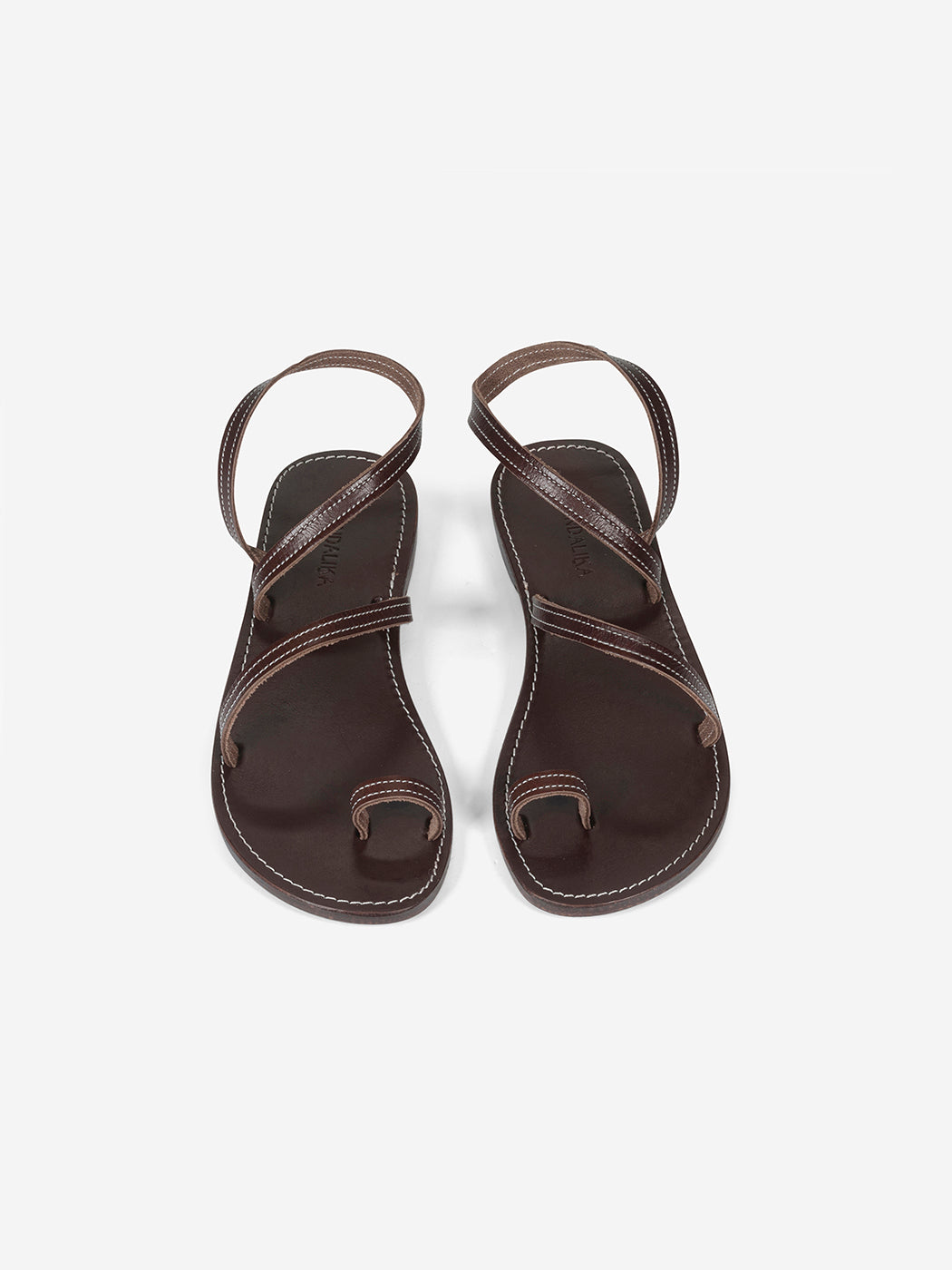 Ella brown white leather