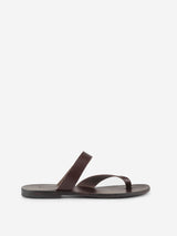 Timin dark brown leather