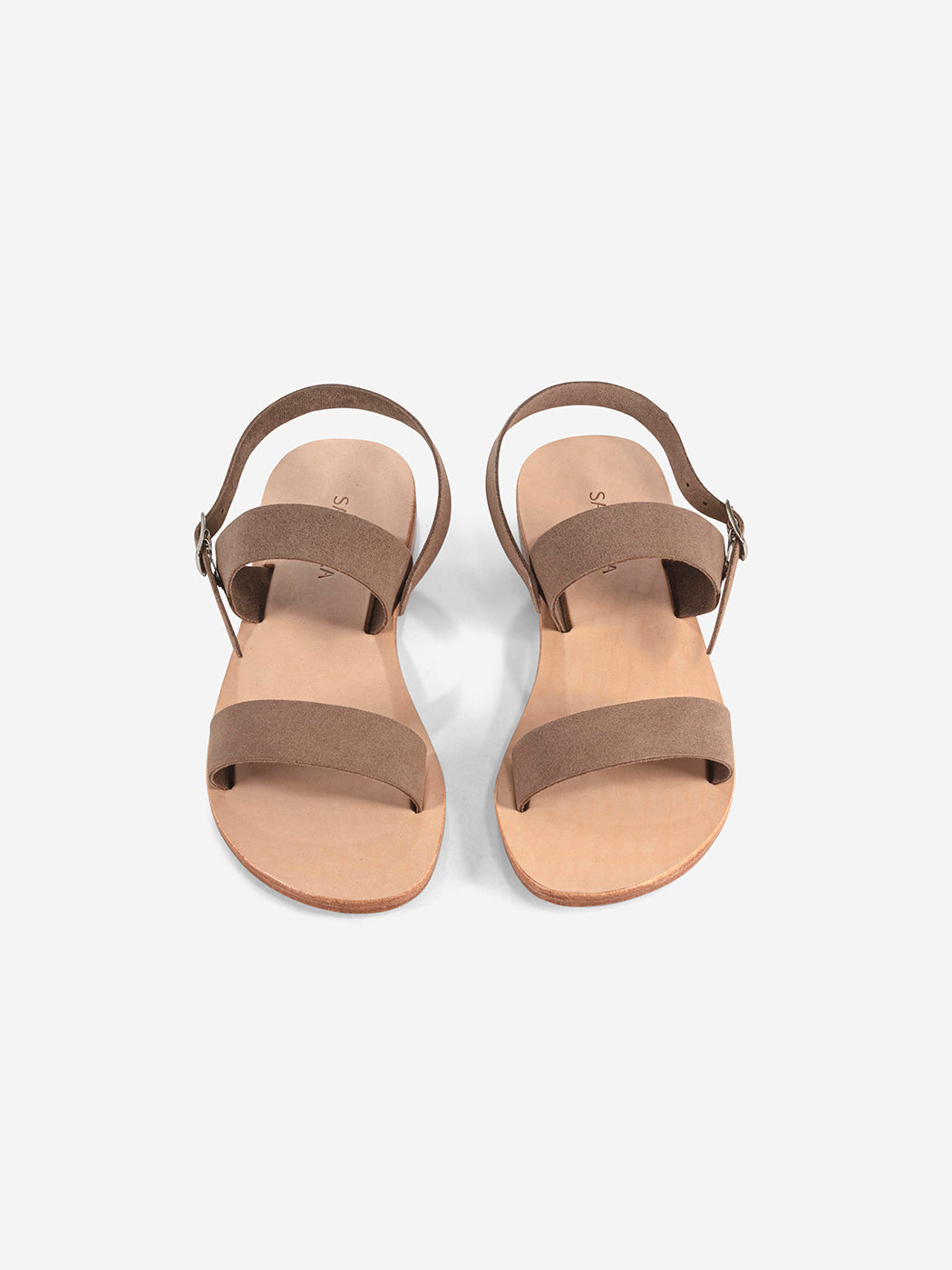 Marva brown suede leather