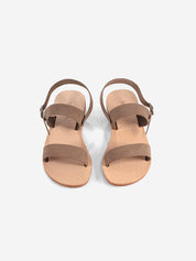 Marva brown suede leather