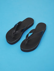 Soof flatform black leather