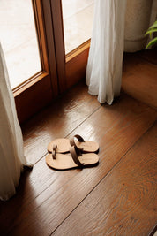 Geffen brown nubuck leather