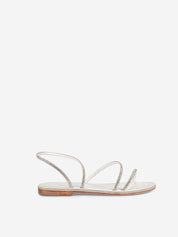 Klil crystal silver leather