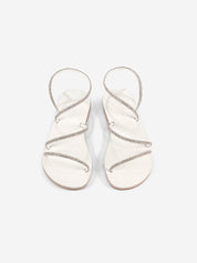 Klil crystal silver leather