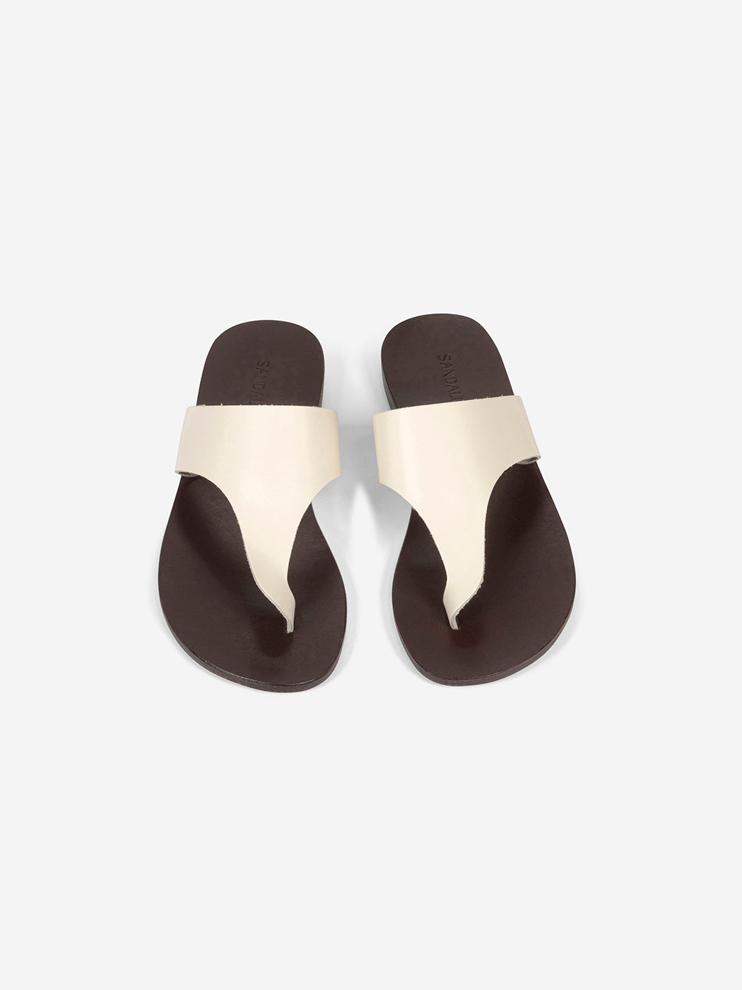 Tamar offwhite leather