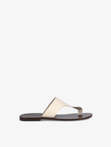 Tamar offwhite leather