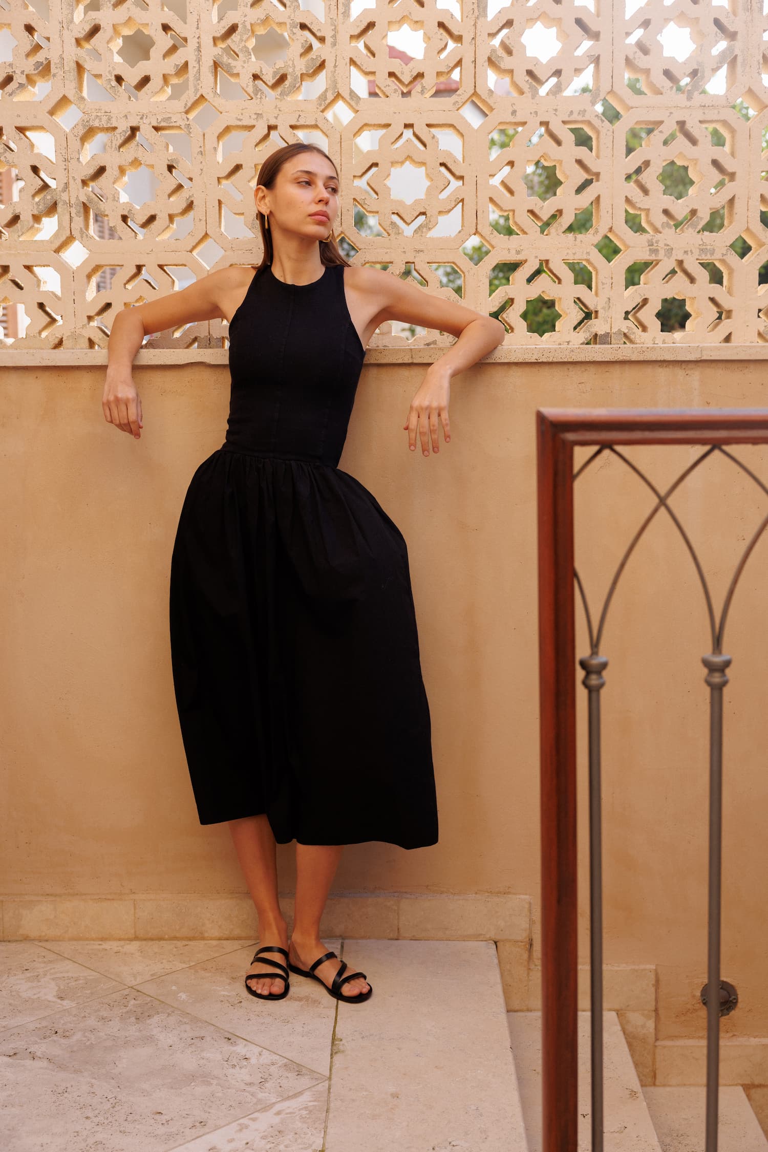 Hadar black leather