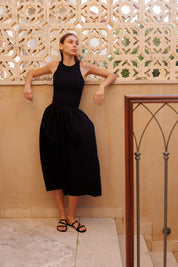 Hadar black leather