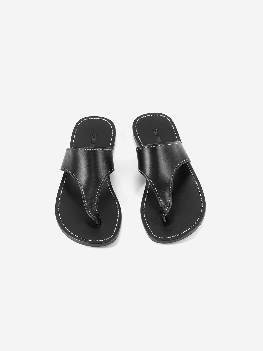 Tamar black white leather