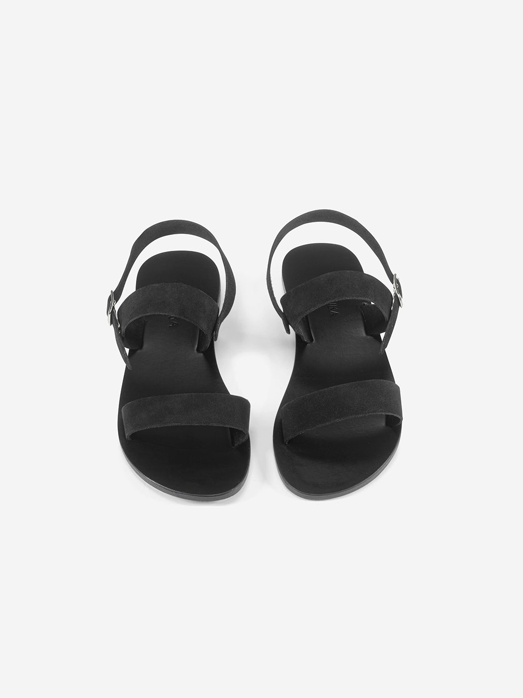 Marva black suede leather