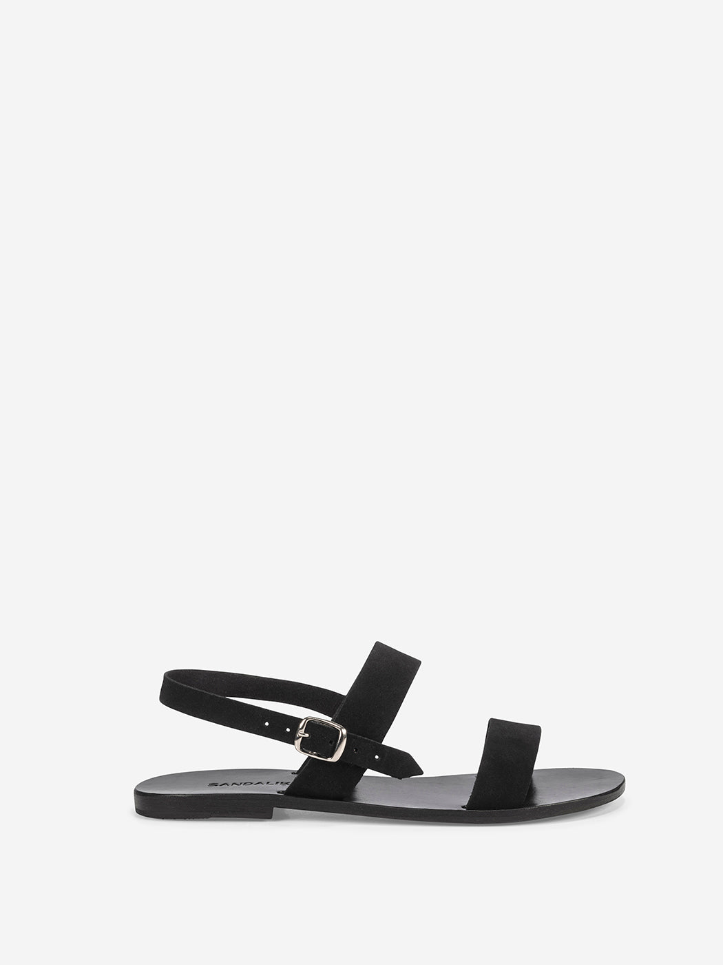 Marva black suede leather