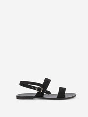 Marva black suede leather