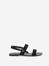 Marva black suede leather