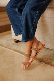 Marva brown suede leather