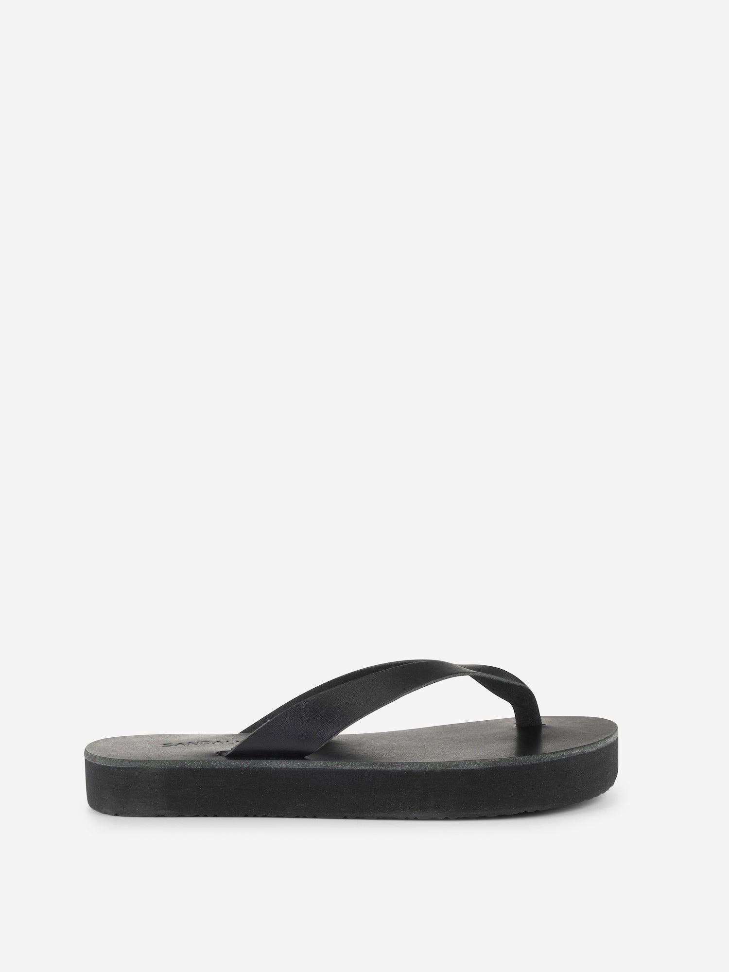 Soof flatform black leather