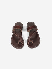 Hadas brown white leather